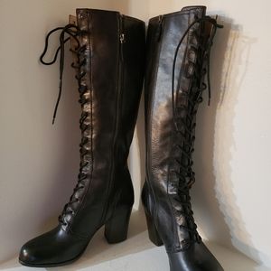 Frye Tall Lace Up Boots